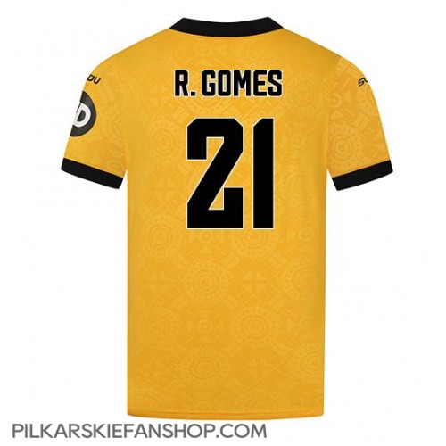 Koszulka piłkarska Wolves Rodrigo Gomes #21 Strój Domowy 2025-26 tanio Krótki Rękaw Koszulka piłkarska Wolves Rodrigo Gomes #21 Strój Domowy 2025-26 tanio Krótki Rękaw